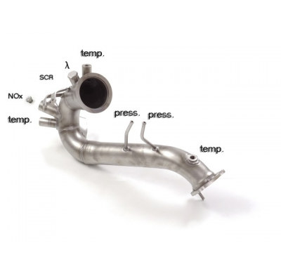 Tramo Sustitución Catalizador + Tramo Sustitución Filtro Antipartículas Acero Inox Grupo N   
 Es Necesario Reprogramar La Centr