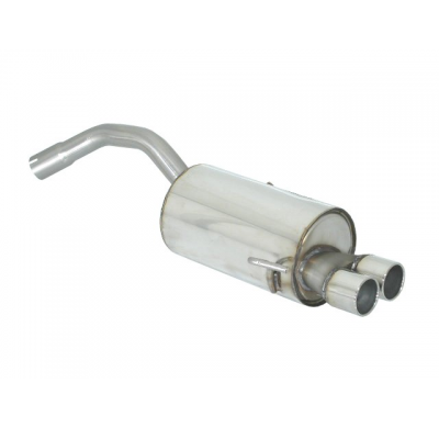 Silencioso trasero en acero inox con salidas redondas 2x70 mm
 
 
 CON HOMOLOGACION Alfa Romeo 147 1.6 16V (77/88kW) - 2.0 16V (