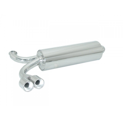 Silencioso Trasero Acero Inox Salidas Redondas 2x80 Mm
  Peugeot 206 Rc 2.0 16v (130kw) 2003>> Ragazzon