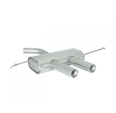 Silencioso Trasero Acero Inox Salidas Centrales Redondas 2x90 Mm - Parachoques Sportline O Modelo R32
  Volkswagen Golf Mk5 1.4t