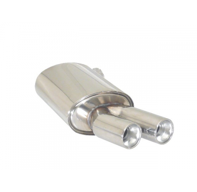 Silencioso Trasero Acero Inox Salidas Redondas 2x80 Mm Asimetricas - Paragolpes Paquete "M-Sport"
  Bmw Serie3 E90-E91-E92-E93 E