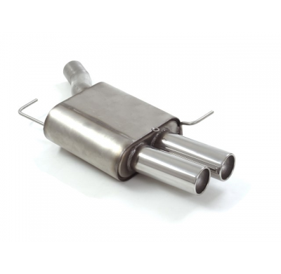 Escape Trasero Acero Inox Salidas Redondas 2x80 Mm Asimetricas
  Bmw Serie5 F10-F11 F10(Sedan) 525d (150kw) 2010>>2011 Ragaz