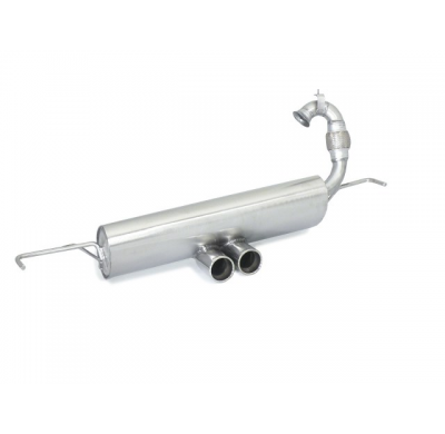 Escape Trasero Acero Inox Salidas Redondas Centrales 2x70 Mm  
  Smart Fortwo (Typ453) 2014>> 1.0 (45kw) 2015>>2017 Ragazzon