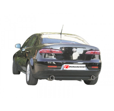 Escape Trasero Doble Acero Inox Salidas Redondas 2x80 Mm Asimetricas - Modificación Del Parachoques Original
  Alfa Romeo 15