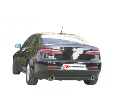 Escape Trasero Doble Acero Inox Salidas Redondas 102 Mm
  Alfa Romeo 159 2.2jts (136kw) +Sportwagon 10/2005>>2009 Ragazzon