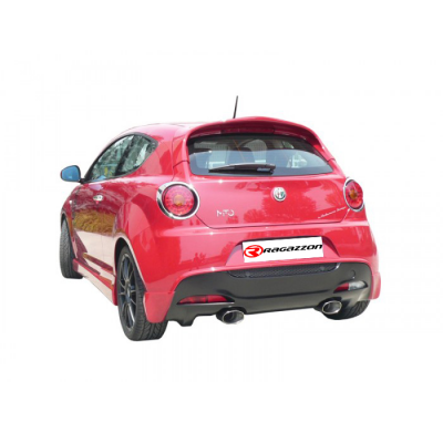 Escape Trasero Acero Inox Con Salida Ovalada 110x65 Mm Sport Line
  Alfa Romeo Mito(955) 2008>>2018 1.4 (58kw) 09/2008>>2013