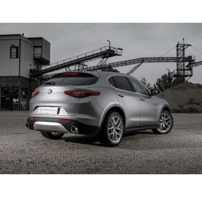 Cola Redonda 2 / 129 Mm Acero Inox
 Para Ser Instalado Como Un Kit Con
 50.0748.40 / 50.0772.40 / 50.0793.40
 Alfa Romeo Stelvio