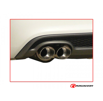 Escape Trasero Doble Acero Inox Salidas Redondas 2x80 Mm Sport Line Asimetricas - Modificación Del Parachoques Original
  Au