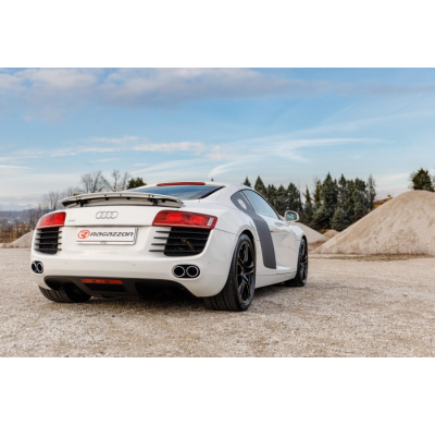 Escape Trasero Acero Inox Grupo N
 Con Valvulas De Depresión.
 Audi R8 (Typ 42) 2006>>2015 Coupè 4.2fsi V8 Quattro (316kw) 2