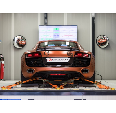 Escape Trasero Acero Inox Grupo N
 Con Valvulas De Depresión.
 Audi R8 (Typ 42) 2006>>2015 Coupè 5.2fsi V10 Quattro (386kw)