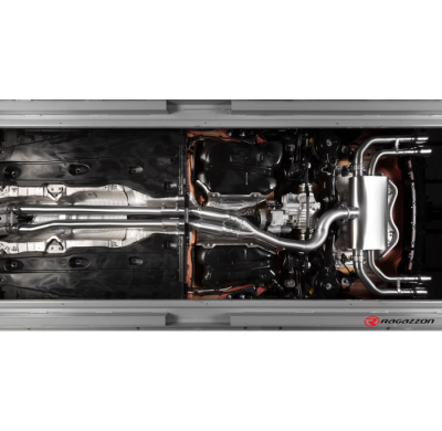 Tramo Intermedio Grupo N Acero Inox + Escape Trasero Doble Acero Inox Salidas Ovaladas 152x102 Mm Black 
 Con Valvulas Integ