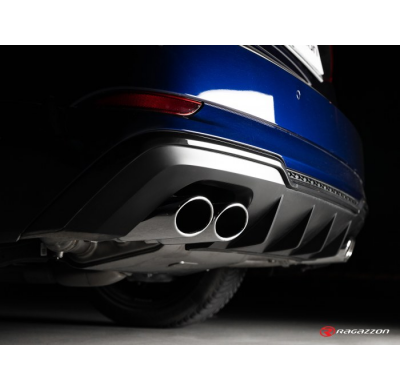 Tramo Intermedio Con Escape Acero Inox + Escape Trasero Doble Acero Inox Salidas Ovaladas 2 / 108x70 Mm 
 Supresión De L