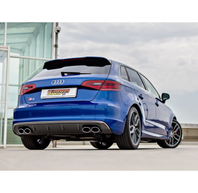 Tramo Intermedio Con Escape Acero Inox + Escape Trasero Doble Acero Inox Salidas Ovaladas 2 / 108x70 Mm 
 Con Valvulas I