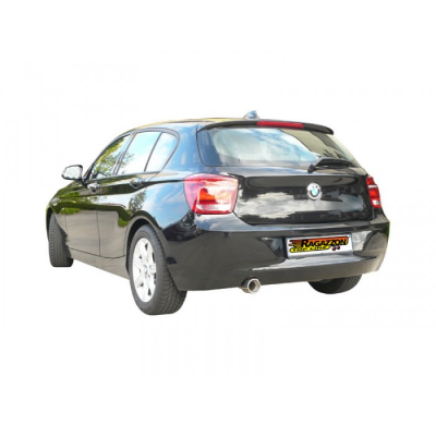 Tramos Traseros Grupo N Acero Inox Con Salida Redonda 90 Mm
  Bmw Serie1 F20/F21 F20 118d - Xd (105kw - N47) 2011>>2015 Ragazzon
