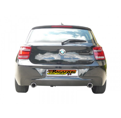 Tramos Traseros Grupo N Acero Inox Con Salida Redonda 90 Mm
  Bmw Serie1 F20/F21 F20 118d - Xd (105kw - N47) 2011>>2015 Ragazzon