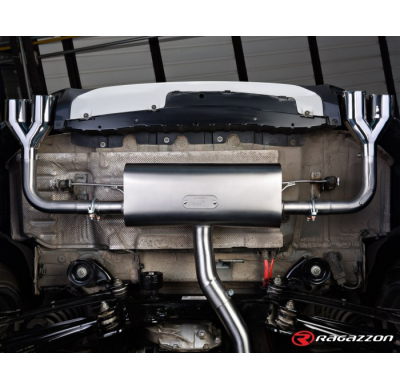 Escape Trasero Doble Acero Inox Salidas Redondas 2x80 Mm Sport Line Asimetricas - Modificación Del Parachoques Original
  Bm