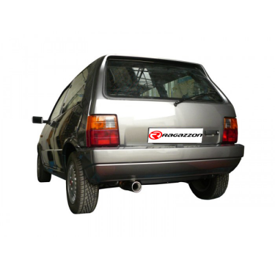 Escape Trasero Grupo N Acero Inox Con Salida Redonda 80 Mm - Fabricado a Pedido
  Fiat Uno 1° Serie 1301cc Turbo Ie Kat. 198