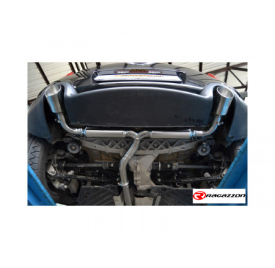 Escape Trasero Doble Acero Inox Salidas Redondas 90 Mm Sport Line - Bajo Paragolpes Original O "Paquete Aerodinámico Jcw"