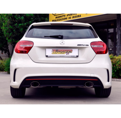 Escape Trasero Acero Inox
  Mercedes Clase a (W176) 2012>>2018 A180cdi (1461cc - 80kw) 2012>>05/2018 Ragazzon