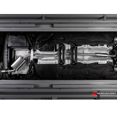 Escape Trasero Acero Inox Salidas Redondas Centrales 2 / 102 Mm  
 Línea Con Diámetro Mejorado 60 Mm 
 Mini F55 2014>> Coope