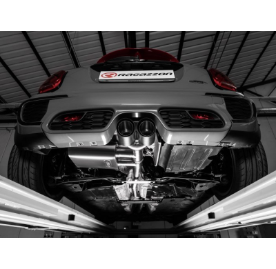 Escape Trasero Acero Inox Salidas Redondas Centrales 2 / 100 Mm Carbon Shot
 Con Válvula Eléctrica Integradas Y Mando Wifi.