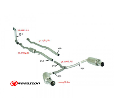 Tramo Supresor Catalizador Grupo N Acero Inox
 Es Necesario Reprogramar La Centralita 
 Mini R55 Clubman 2007>>2014 Cooper S 1.6