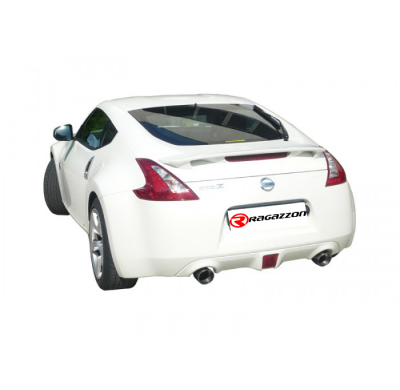 Escape Trasero Doble Acero Inox Salidas Redondas 102 Mm Sport Line
  Nissan 370z 3.7 V6 (241kw) 07/2009>> Ragazzon