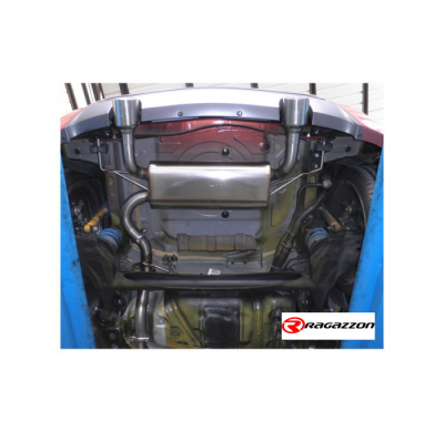 Escape Trasero Doble Acero Inox Salidas Redondas 102 Mm
 Línea Con Diámetro Mejorado 60 Mm 
 Opel Corsa D 1.6 Turbo Opc Nürb