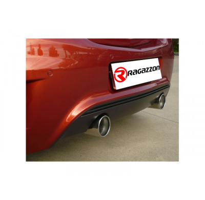 Escape Trasero Doble Acero Inox Salidas Redondas 102 Mm
 Línea Con Diámetro Mejorado 60 Mm 
 Opel Corsa D 1.6 Turbo Opc Nürb