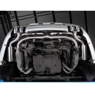 Escape Trasero Doble Acero Inox Sin Terminales
  Porsche 911(997) 2004>>2012 3.6i Carrera (254kw) 2009>>2012 Ragazzon