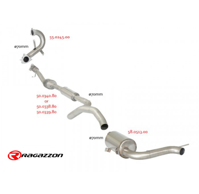 Tramo Supresor Catalizador Grupo N Acero Inox - Línea Con Diámetro Mejorado 70 Mm
 Es Necesario Reprogramar La Centralita 
 Rena