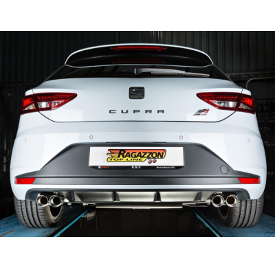 Tramo Intermedio Grupo N Acero Inox 
 Línea Con Diámetro Mejorado 76 Mm
 Seat Leon Mk3 (5f) 2.0tsi Cupra265 (195kw) 2014>>2017 R