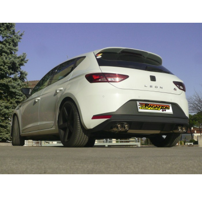 Escape Trasero Acero Inox Salidas Redondas 2x70 Mm Sport Line Asimetricas
 Solo Para Versión Sin Scr / Adblue
 Seat Leon Mk3