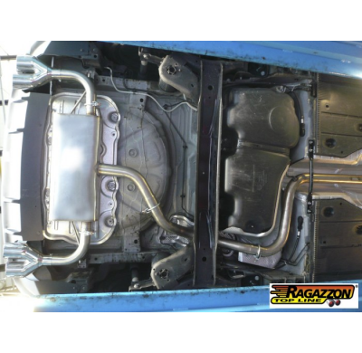 Escape Trasero Doble Acero Inox Salidas Redondas 2x80 Mm Sport Line Asimetricas  
  Seat Leon Mk3 (5f) 1.6tdi (77kw) 2013>>2