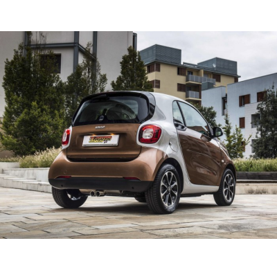 Escape Trasero Doble Acero Inox Salidas Redondas 2x70 Mm 
  Smart Fortwo (Typ453) 2014>> 1.0 (52kw) 2014>>2019 Ragazzon