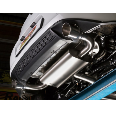 Escape Delantero Acero Inox + Tramo Intermedio Con Escape Acero Inox + Tramo Trasero Doble Acero Inox Salidas Redondas 1