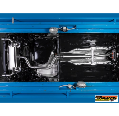 Escape Delantero Acero Inox + Tramo Intermedio Con Escape Acero Inox + Tramo Trasero Doble Acero Inox Salidas Redondas 1