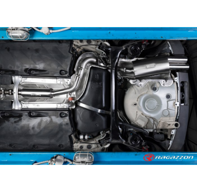 Tramo Intermedio Grupo N Acero Inox + Escape Trasero Acero Inox Salidas Redondas 2x80 Mm Asimetricas
 Línea Con Diámetro Mej