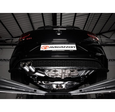 Escape Trasero Acero Inox Salidas Redondas 2x80 Mm Asimetricas
 Línea Con Diámetro Mejorado 70 Mm
 Volkswagen Polo Aw 2017>>