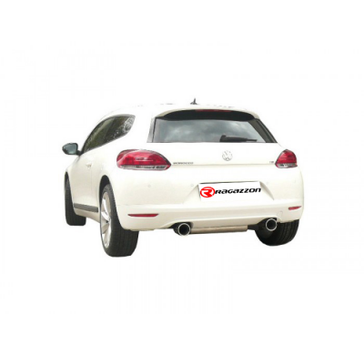 Escape Trasero Doble Acero Inox Salidas Redondas 2x80 Mm Asimetricas - Modificación Del Parachoques Original
  Volkswagen Sc