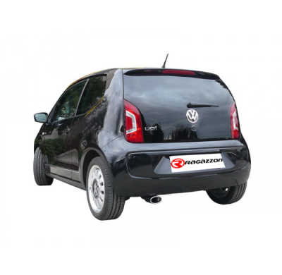 Tramo intermedio con silencioso en acero inox
 
 
 CON HOMOLOGACION Volkswagen UP! 1.0 (44/55kW) 2012>> Ragazzon