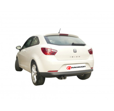 Escape Trasero Acero Inox Salidas Redondas 2x70 Mm - Modificación Del Parachoques Original
  Seat Ibiza Mk4 (6j) 2008>>2017