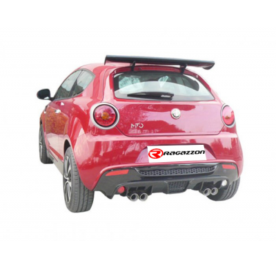 Escape Trasero Acero Inox Con Salida Ovalada 110x65 Mm Sport Line
  Alfa Romeo Mito(955) 2008>>2018 1.4 (58kw) 09/2008>>2013