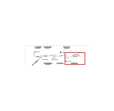 Fiat Punto 60/75 * Silenciador Trasero