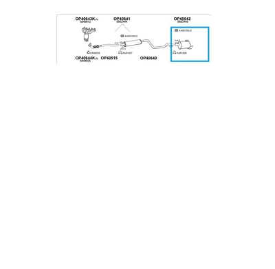 Opel Meriva 1.4 04-*Escape Trasero