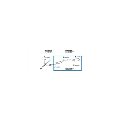 Toyota Dyna 80/84*tubo Saida