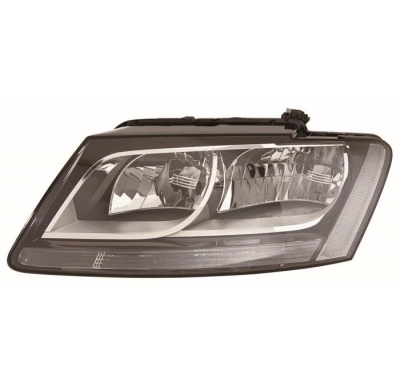 Audi Q5 08-*Faro Izq Con Regulacion Electrica (Con Motor) Interior Negro H7