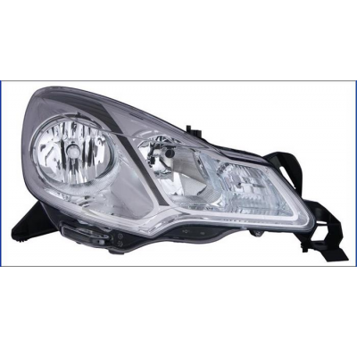 Citroen C3 10-*Faro Dch Con Regulacion Electrica H7/H1 Con Motor (Interior Oscuro)