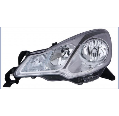 Citroen C3 10-*Faro Izq Con Regulacion Electrica H7/H1 Con Motor (Interior Oscuro)