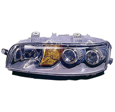 Fiat Punto 02-*Faro Izq Electr. C/Agujer Antiniebla H1/H1